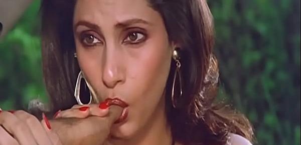  Sexy Indian Actress Dimple Kapadia Sucking Thumb lustfully Like Cock